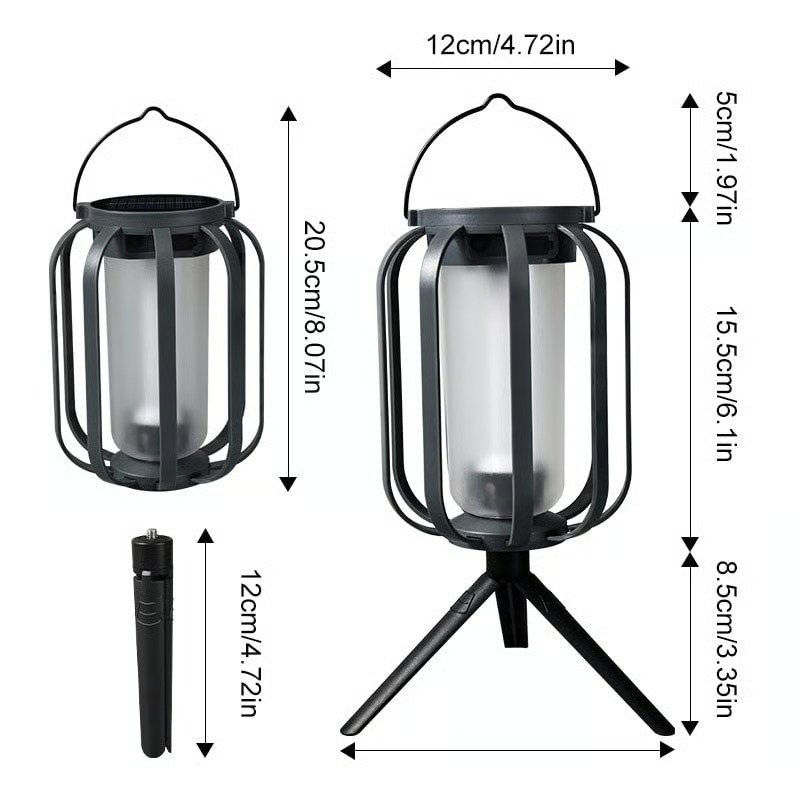 Solar lantern outdoor light with 4 Modes