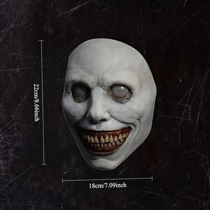 Scary Zombie Mask Set 🎭 Halloween Costume Accessory | Creepy Clown & Demon Design 👹 Lightweight & Breathable Plastic | Haunted House Party Essential 🎃