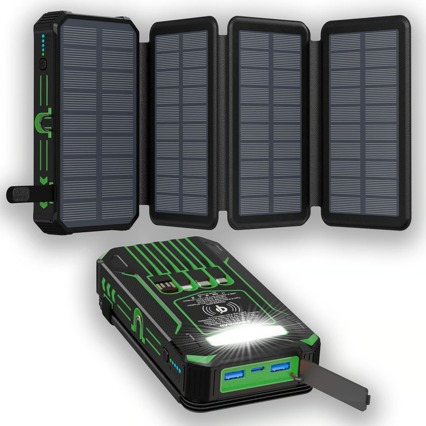 Outdoor Foldable Solar Large Capacity Charger Mobile Power Bank