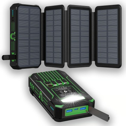 Outdoor Foldable Solar Large Capacity Charger Mobile Power Bank