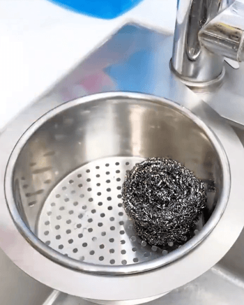 🎁JS-Swan stainless steel drain basket for kitchen sink