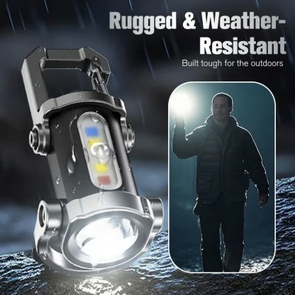 Portable Rechargeable Bright Keychain Flashlight