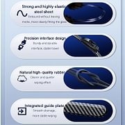 Carbon Fiber Boneless Silent Windshield Wipers – Make Your Driving Experience Stylish, Quiet And Clear!