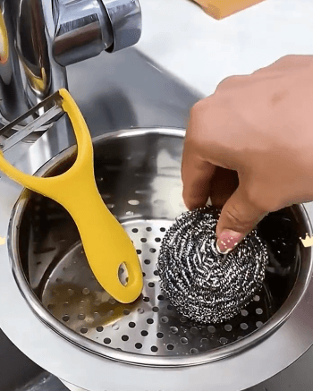 🎁JS-Swan stainless steel drain basket for kitchen sink