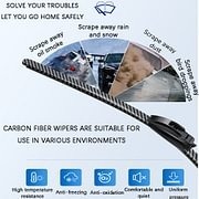 Carbon Fiber Boneless Silent Windshield Wipers – Make Your Driving Experience Stylish, Quiet And Clear!