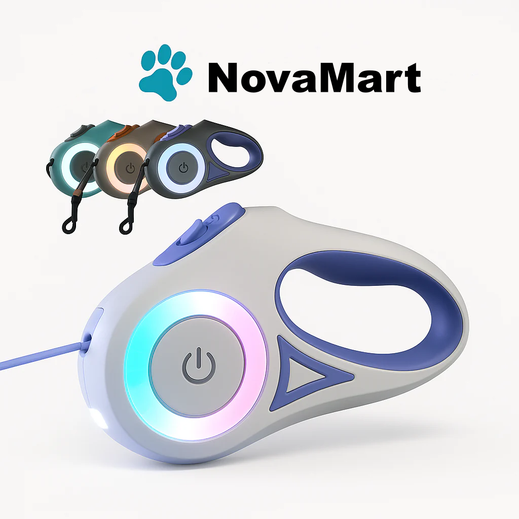 LED Retractable Dog Leash