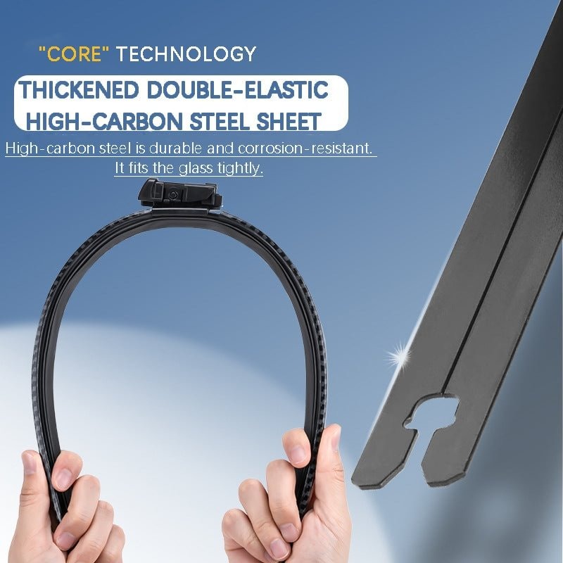 Carbon Fiber Boneless Silent Windshield Wipers – Make Your Driving Experience Stylish, Quiet And Clear!