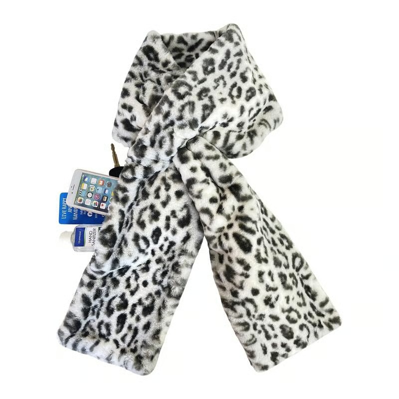 🎄Christmas Sale 49% OFF🔥-❄️Faux-Fur Pull-Through Scarf with Hidden Pocket
