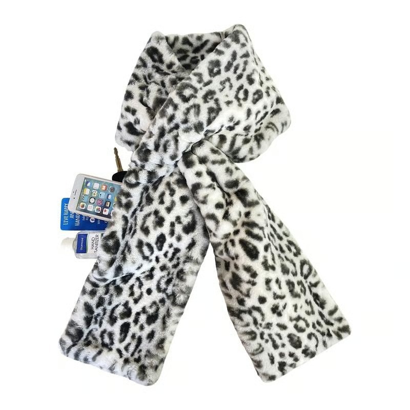 🎄Christmas Sale 49% OFF🔥-❄️Faux-Fur Pull-Through Scarf with Hidden Pocket
