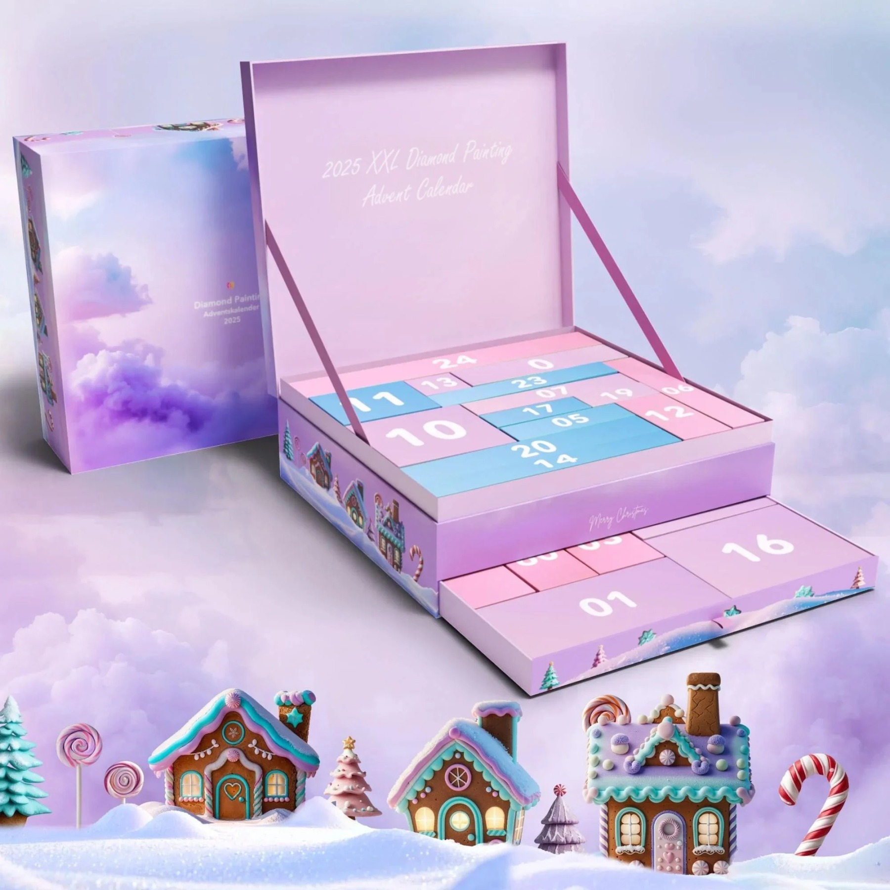 🔥Hot Sale💎🎄2025 XXL Diamond Painting Advent Calendar ✨Limited Edition