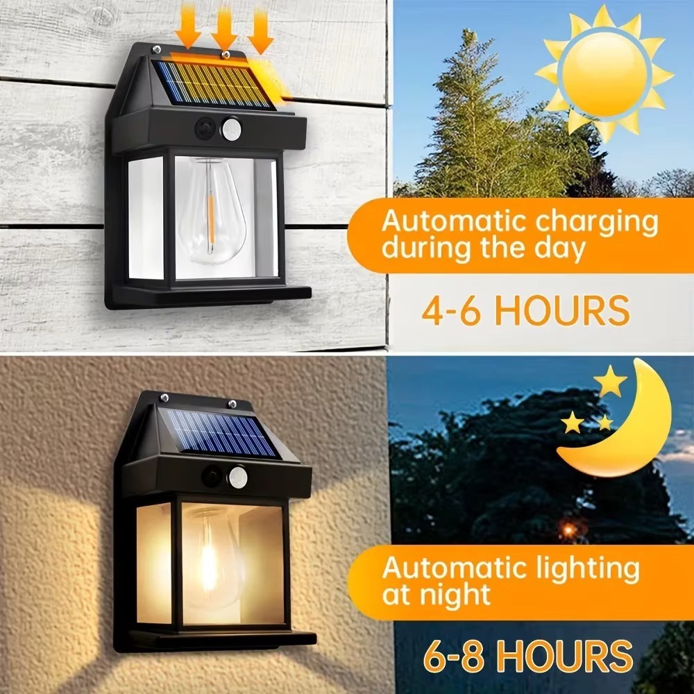 Powerful Solar Wall Lights with automatic activation