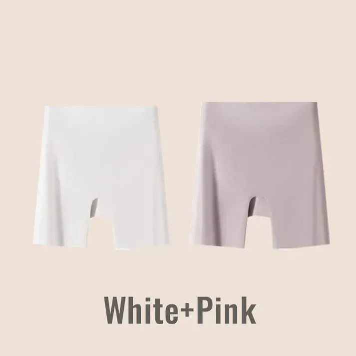 Women High-waist Ice Silk Underwear with Tummy-control Hip-lifting