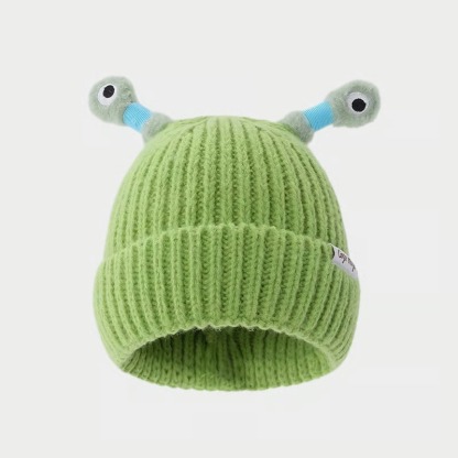 🔥Winter Parent-Child Cute Glowing Little Monster Knit Hat