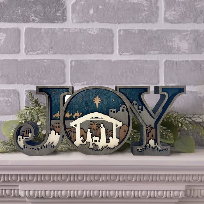 🔥Nativity Scene Wooden Ornaments