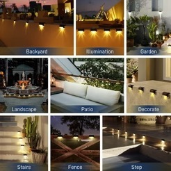 Radiant Solar Powered Waterproof Deck Lights for Outdoors