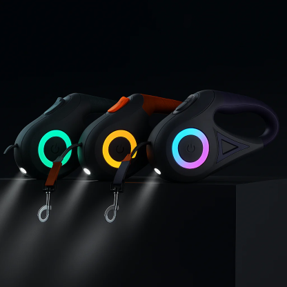 LED Retractable Dog Leash