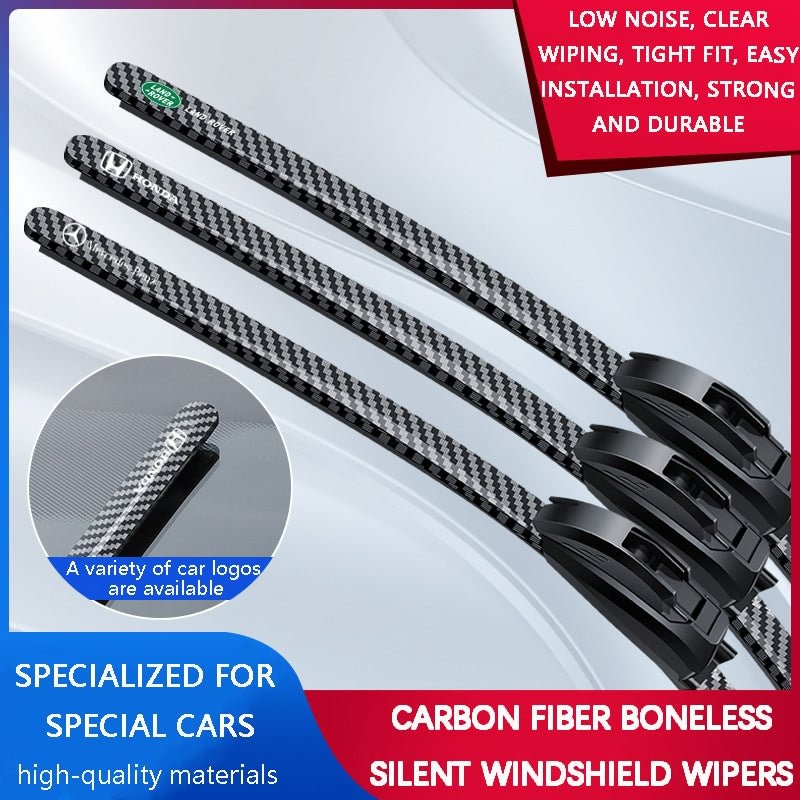Carbon Fiber Boneless Silent Windshield Wipers – Make Your Driving Experience Stylish, Quiet And Clear!