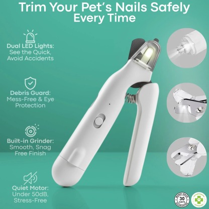 LED 2-in-1 Pet Nail Clipper & Grinder