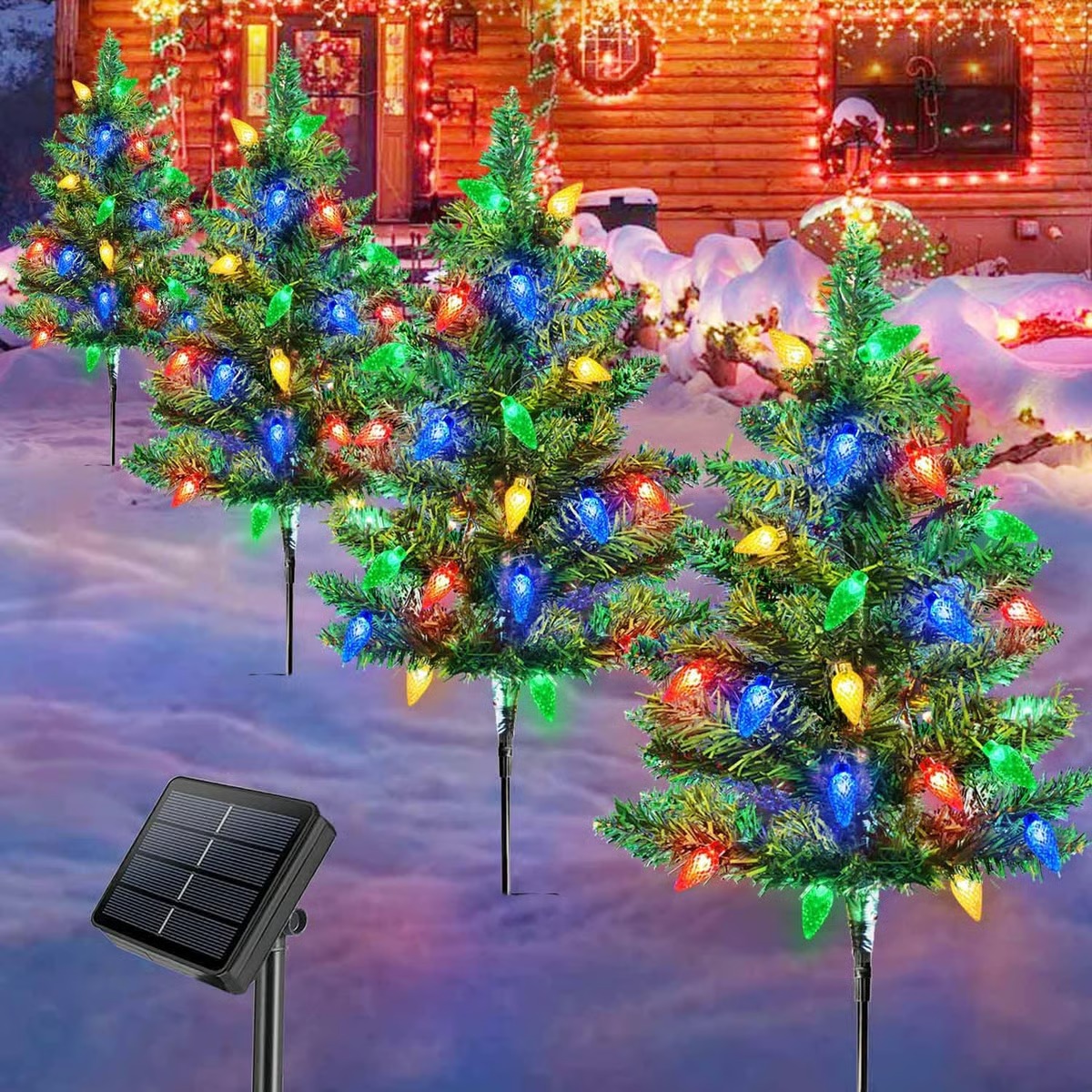Solar-Powered Mini Christmas Tree🎄🎄
