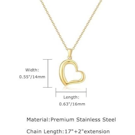 Women's Hollow Heart Necklace
