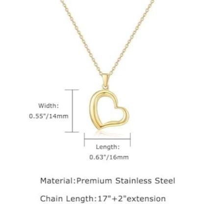Women's Hollow Heart Necklace