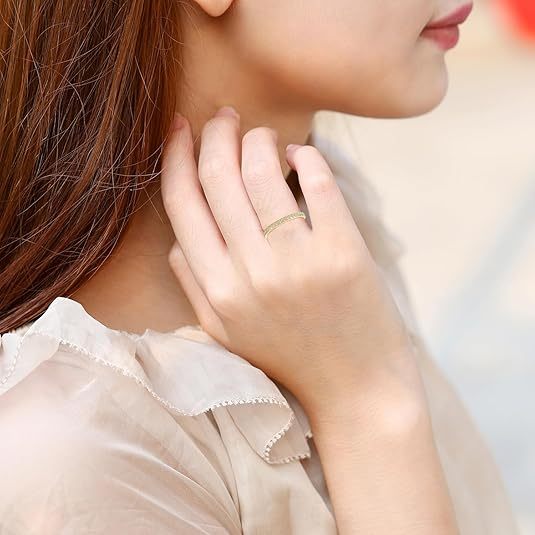 Women's gold-plated zircon ring