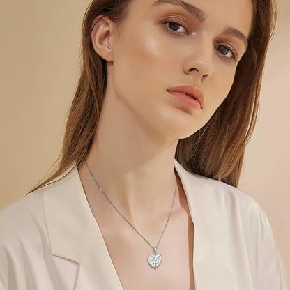 Women's Silver Heart Necklace