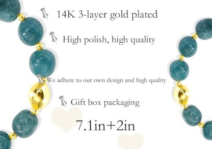 Women's Oval Gemstone Beaded Bracelet