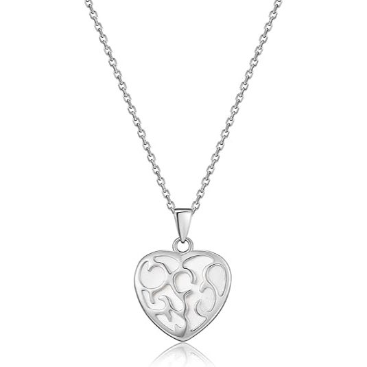 Women's Silver Heart Necklace