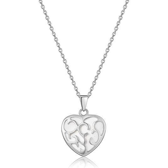 Women's Silver Heart Necklace