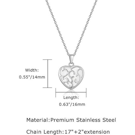 Women's Silver Heart Necklace