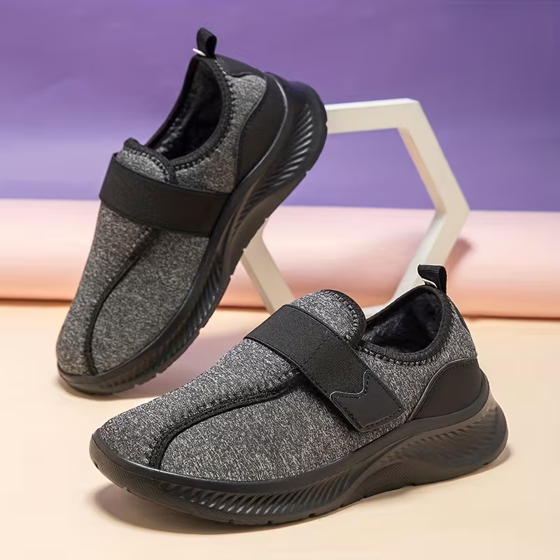 Women's winter fleece-lined warm non-slip lightweight cotton shoes