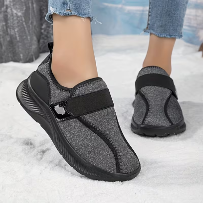 Women's winter fleece-lined warm non-slip lightweight cotton shoes