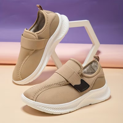 Women's winter fleece-lined warm non-slip lightweight cotton shoes