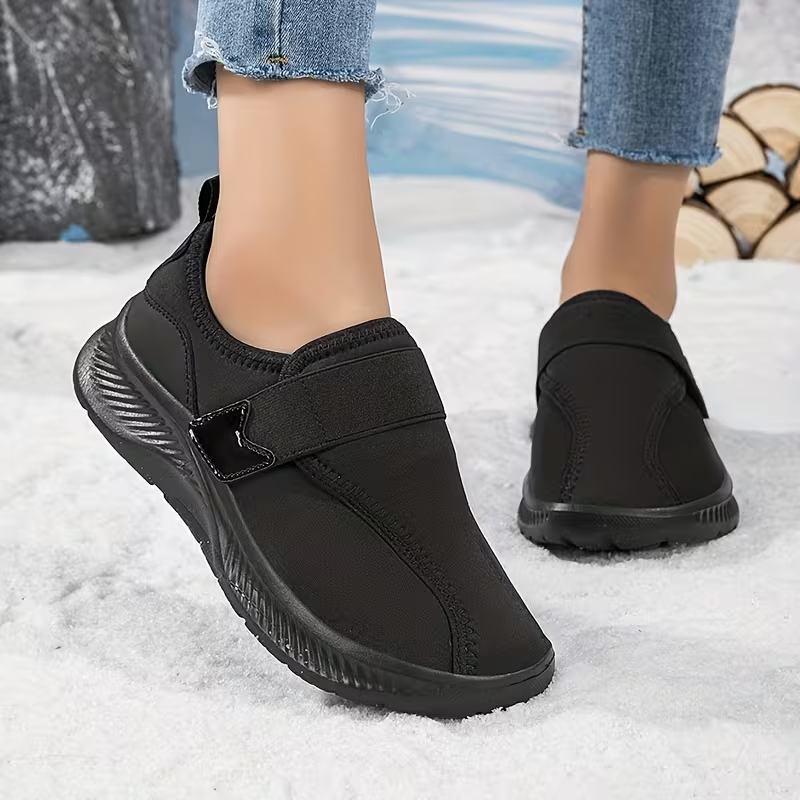 Women's winter fleece-lined warm non-slip lightweight cotton shoes