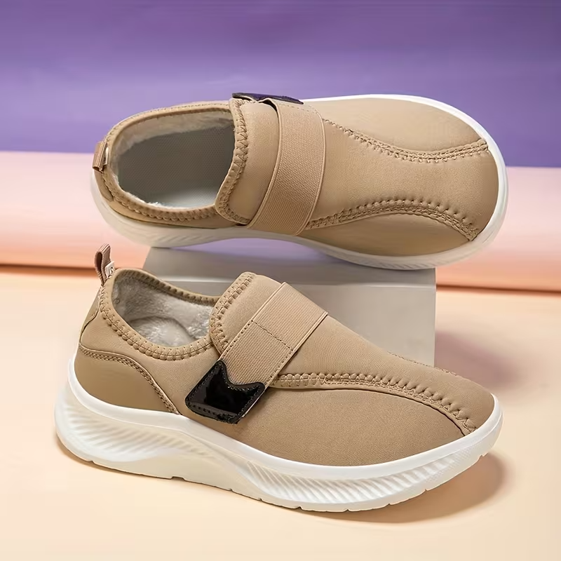 Women's winter fleece-lined warm non-slip lightweight cotton shoes