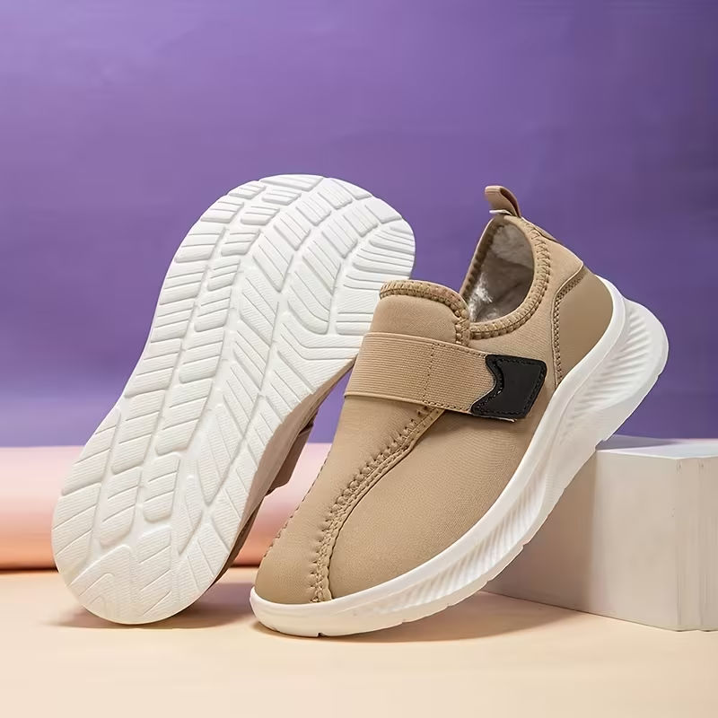 Women's winter fleece-lined warm non-slip lightweight cotton shoes