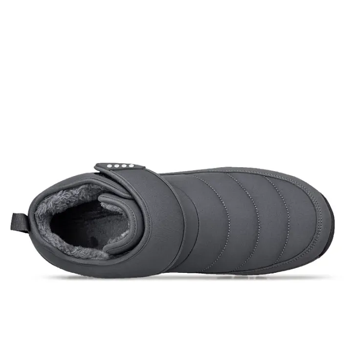 Men’s Puffer Snow Boots – Fur-Lined, Arch Support, Windproof, Waterproof & Non-Slip