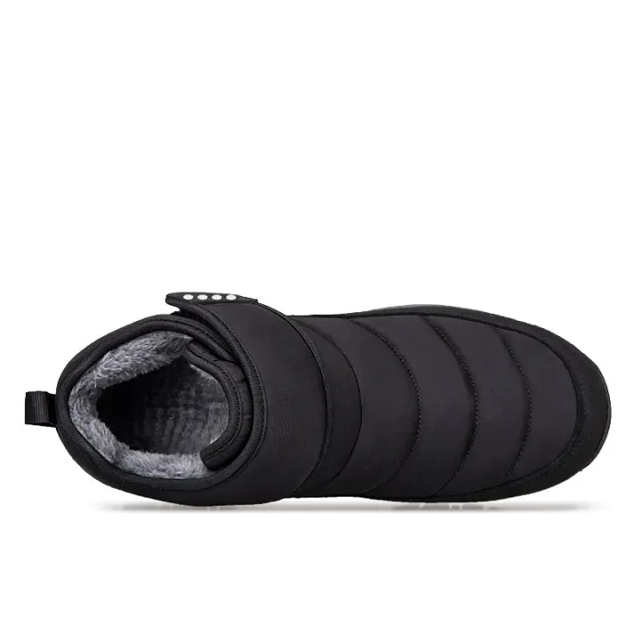 Men’s Puffer Snow Boots – Fur-Lined, Arch Support, Windproof, Waterproof & Non-Slip