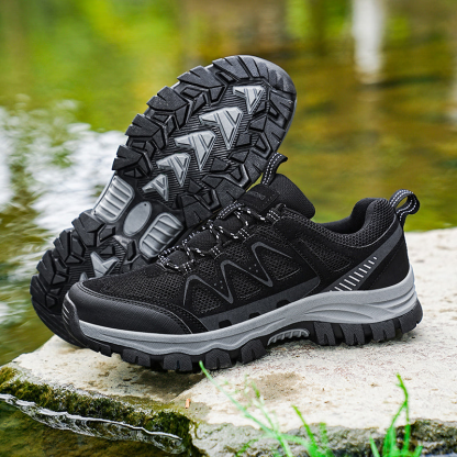 Men’s Athletic Work Shoes – Arch Support, Wide Toe Box, Breathable, Lightweight, Non-Slip, Built for Hiking & Outdoor Use