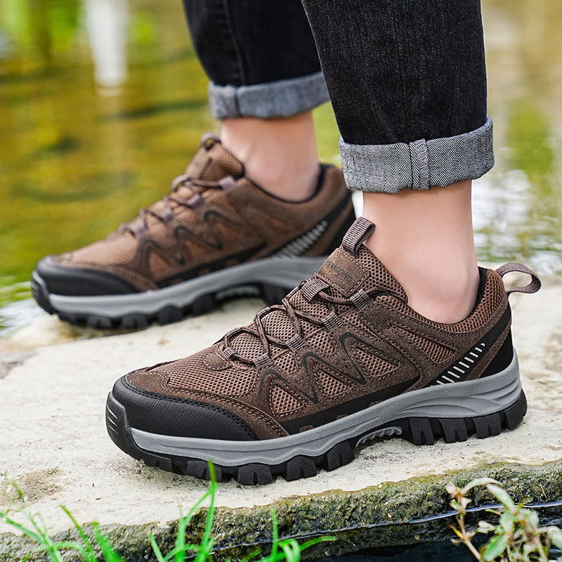 Men’s Athletic Work Shoes – Arch Support, Wide Toe Box, Breathable, Lightweight, Non-Slip, Built for Hiking & Outdoor Use