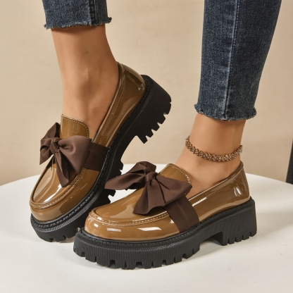 Women's non-slip thick-soled slip-on loafers