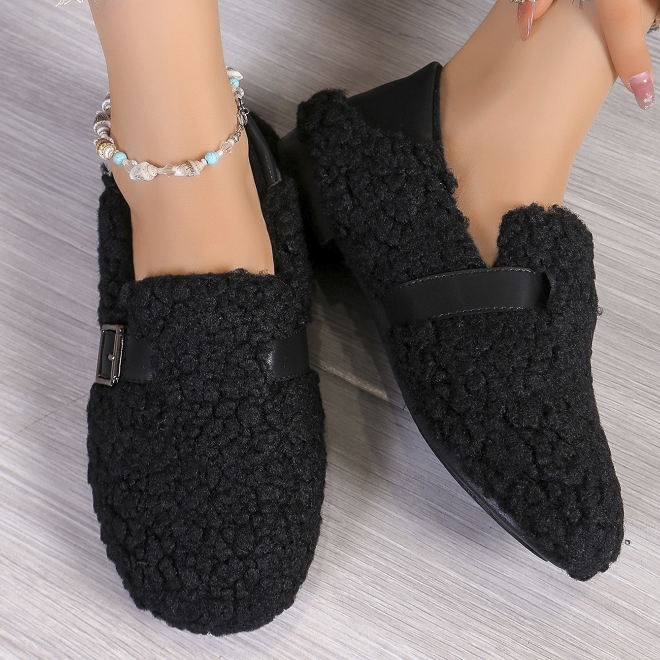 Women's thick warm non-slip cotton shoes