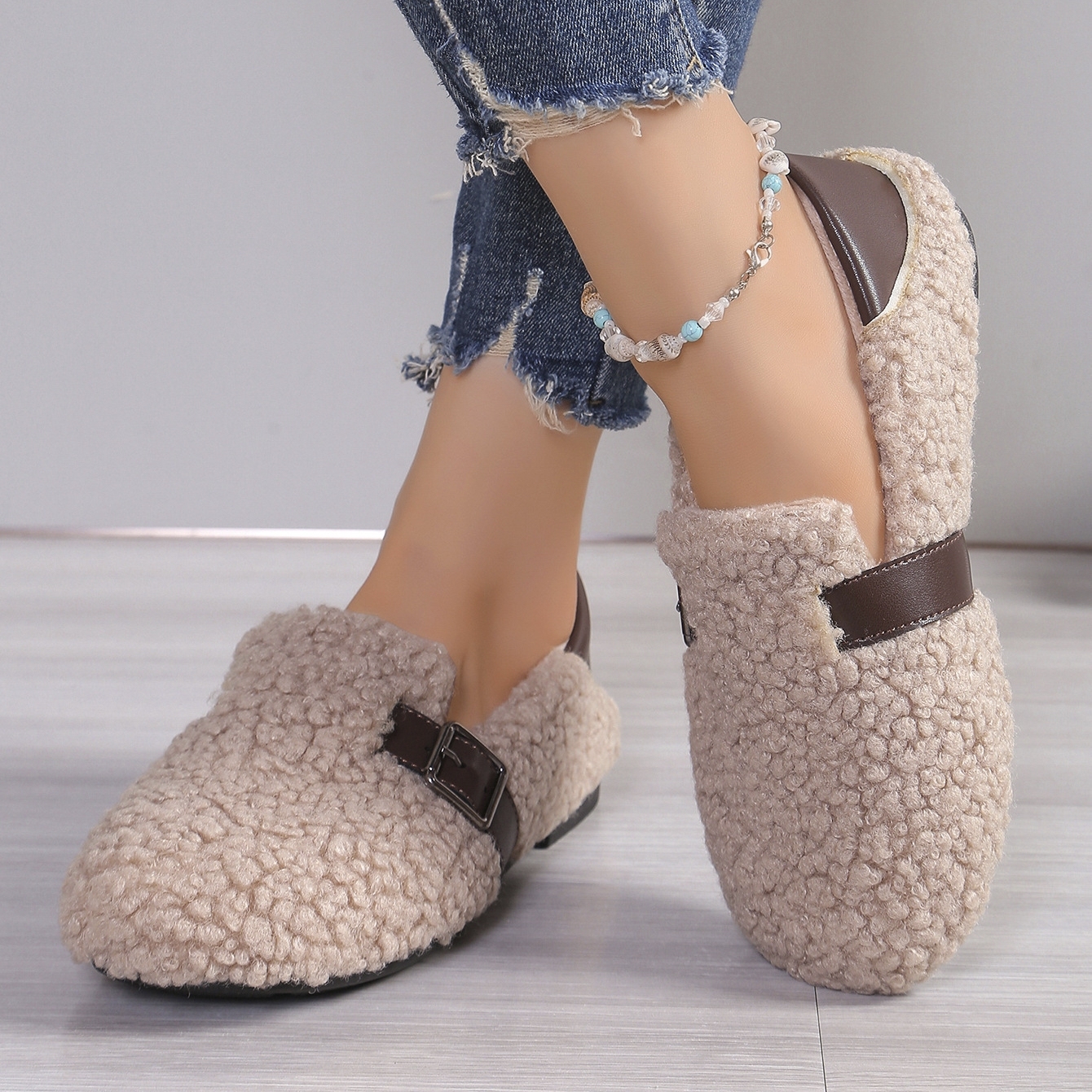 Women's thick warm non-slip cotton shoes