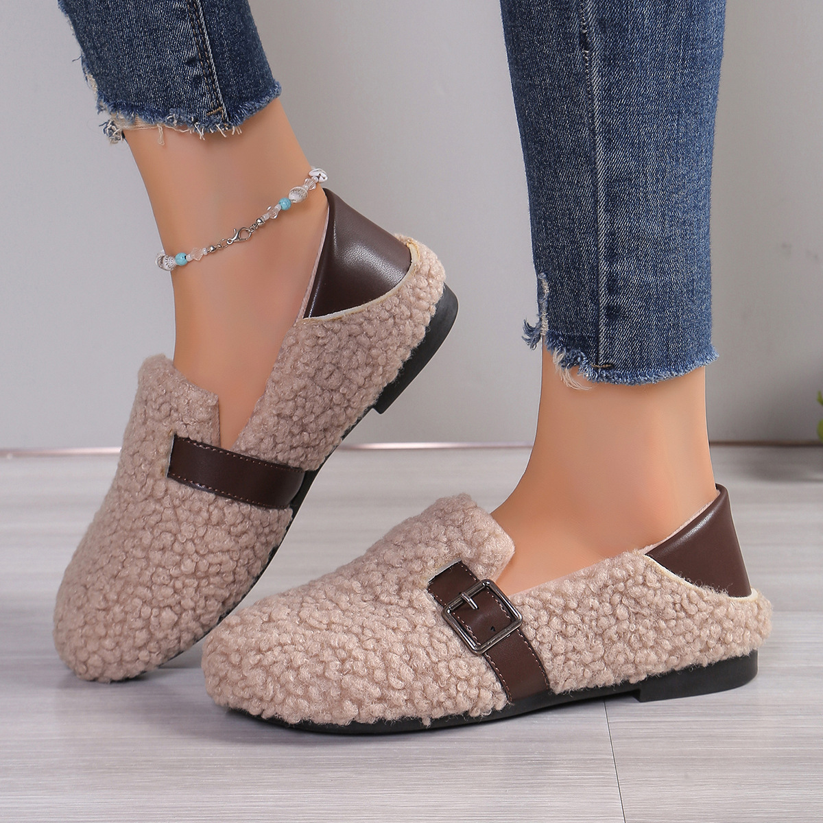 Women's thick warm non-slip cotton shoes