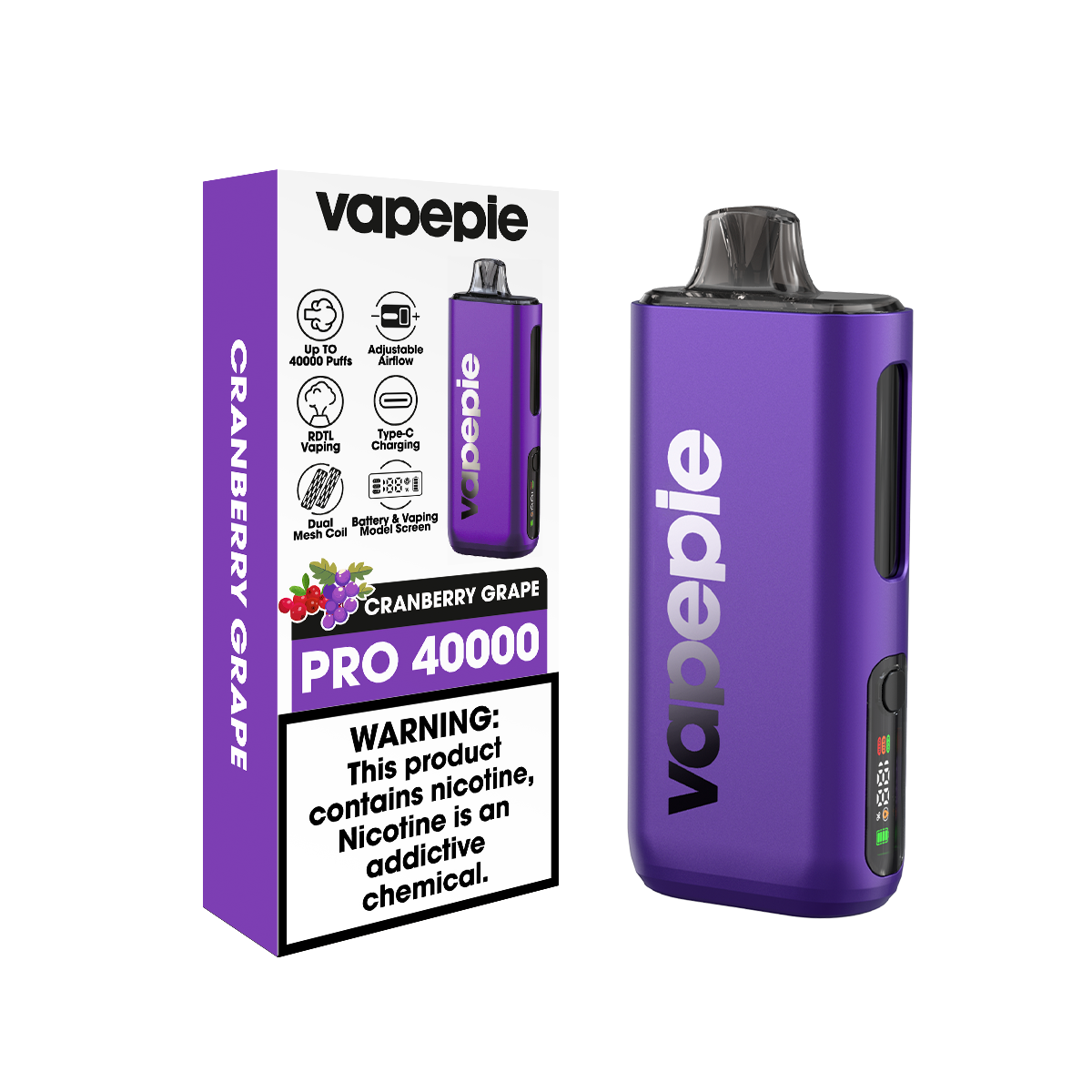 VAPEPIE Max 40000 slukk - A világ első ultravékony, második generációs e-cigarettája