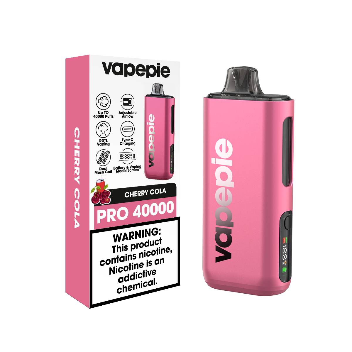 VAPEPIE Max 40000 slukk - A világ első ultravékony, második generációs e-cigarettája