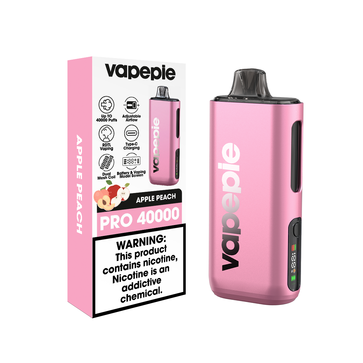 VAPEPIE Max 40000 slukk - A világ első ultravékony, második generációs e-cigarettája
