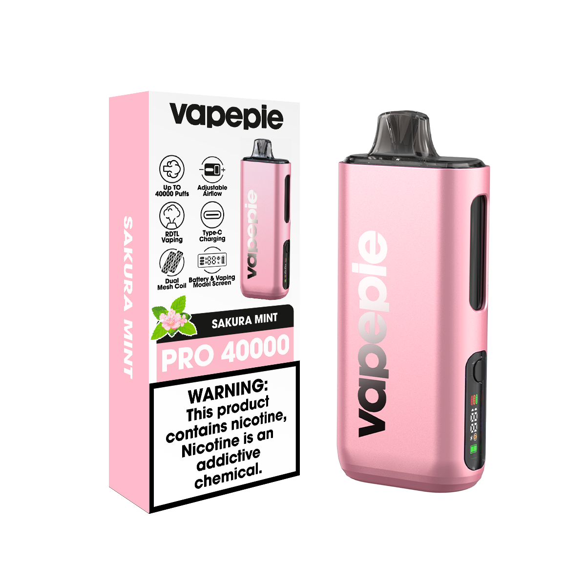 VAPEPIE Max 40000 slukk - A világ első ultravékony, második generációs e-cigarettája