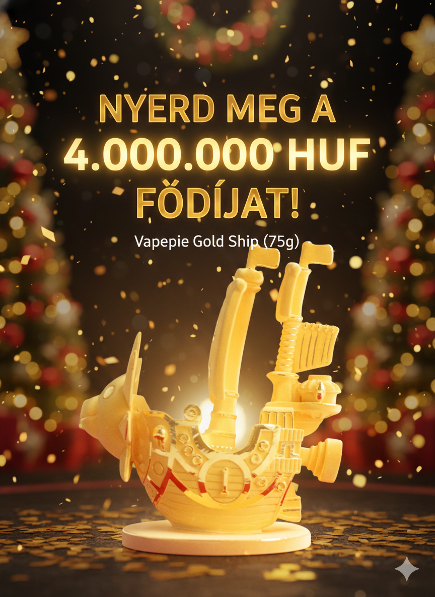 Vapepie 2026 Aranyhaj&oacute; sorsol&aacute;s - 4 Milli&oacute; Forint főd&iacute;j